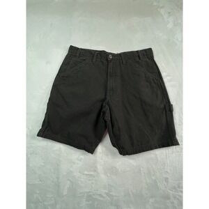 KATIN Carpenter Mens 31 Shorts Black Cotton Canvas 7" inseam
